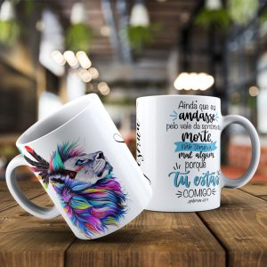 Caneca - Coleção Fé Inabalável - Leão Colorido
