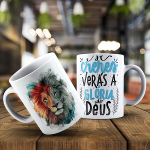 Caneca - Coleção Fé Inabalável - Leão
